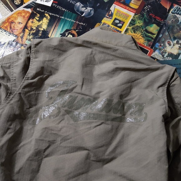 Vintage Stussy Army Military Jamaica Jacket Flight Trench Parka combat Small/Med - Picture 5 of 7